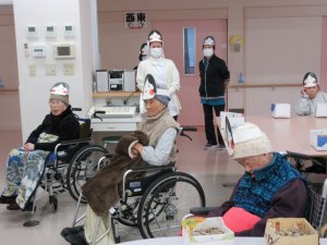 ショートステイひまわり　節分行事