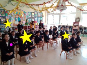 年長(ゆり)組　誕生会(12・１月生)