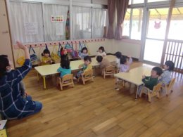 うさぎ組でお散歩