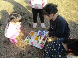 氷を作って遊んだよ‼